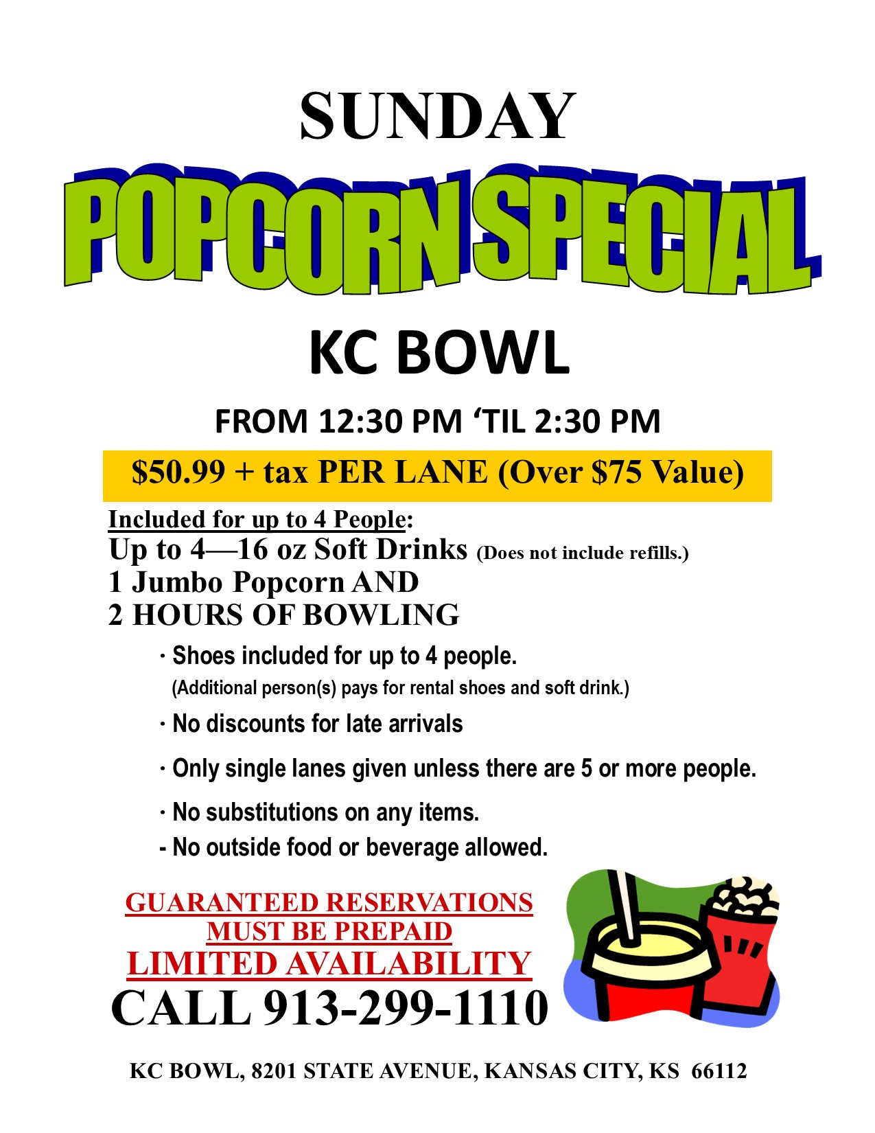 sunday popcorn special